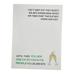 Ragers in the Nursing Home Birthday Card