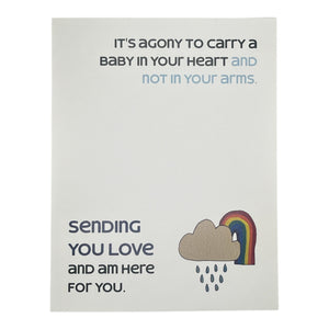 Agony to hold a Baby in your Heart Card.