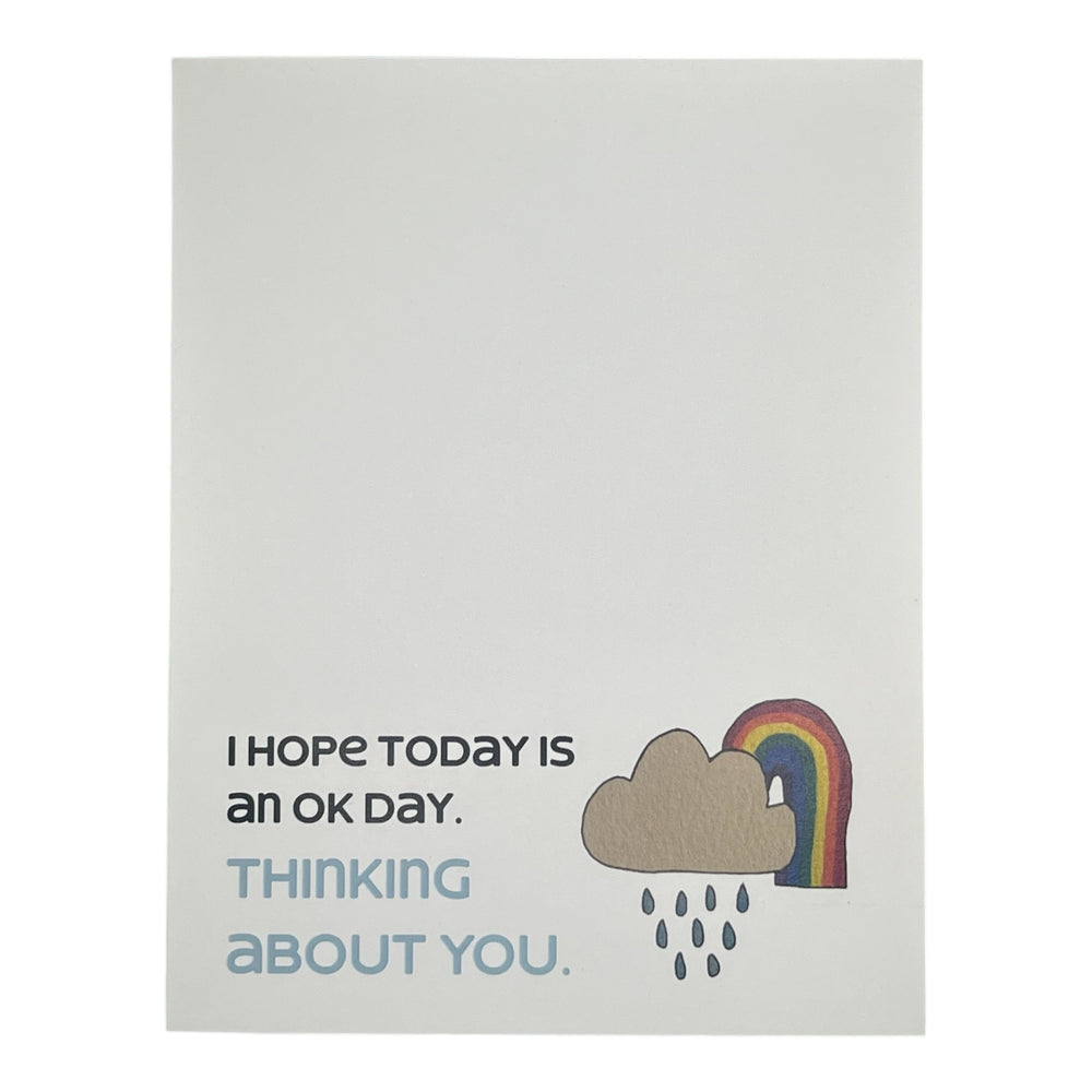I Hope Today is Ok Day Card.