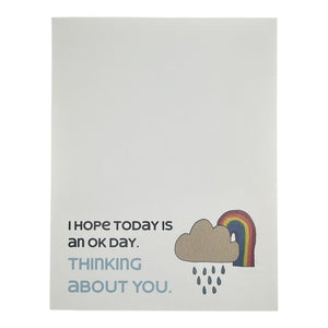 I Hope Today is Ok Day Card.