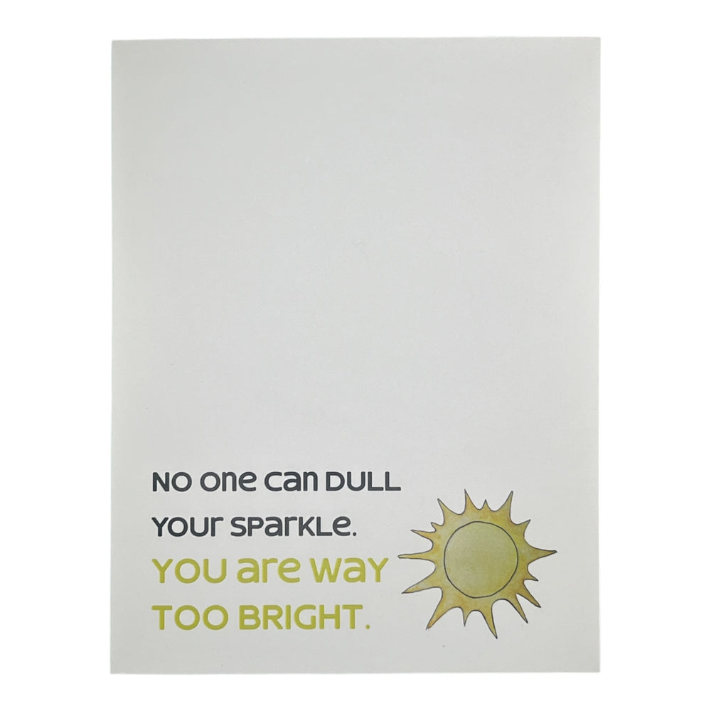 No One can Dull your Sparkle Card