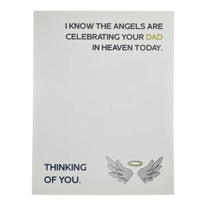 Angels are Celebrating Your Dad Today Card