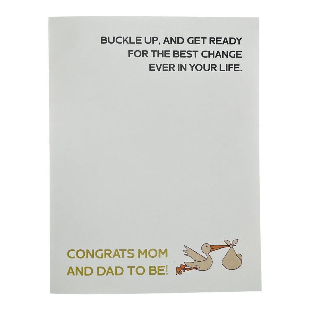 Buckle Up Mom and Dad Card