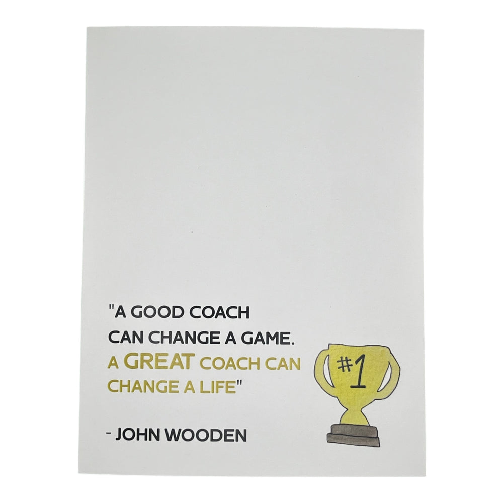 You're a Great Coach Card