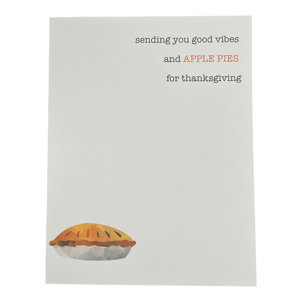 Good Vibes and Apple Pies Card