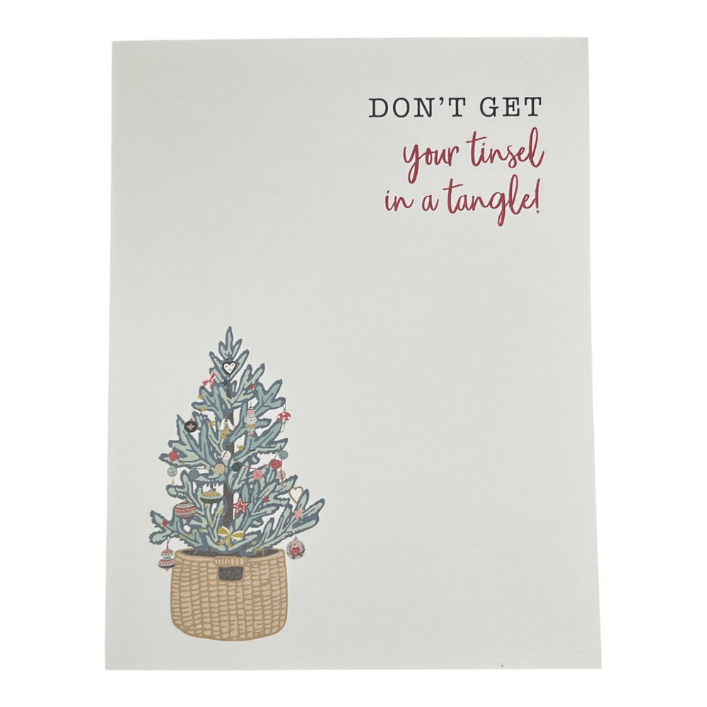 Tinsel in a Tangle Card
