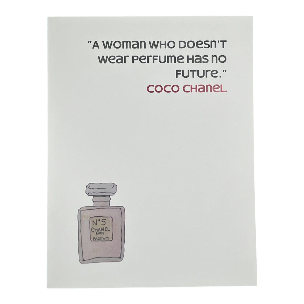 CoCo Chanel and Perfume Card