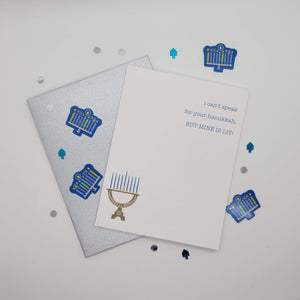 My Hannukah is LIT Card