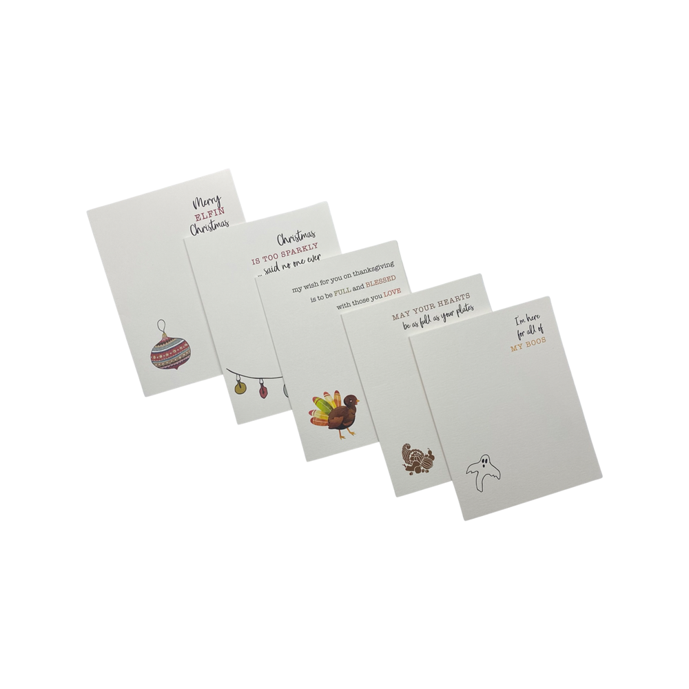 Spooky, Grateful and Sparkly Card Pack